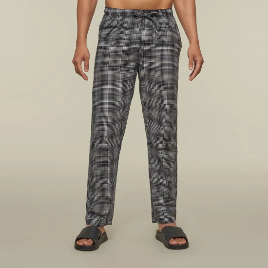 Checkmate Combed Cotton Pyjamas Smoke Grey XXL