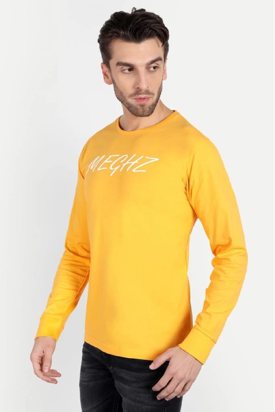 Men's Full Sleeve Yellow T-Shirt