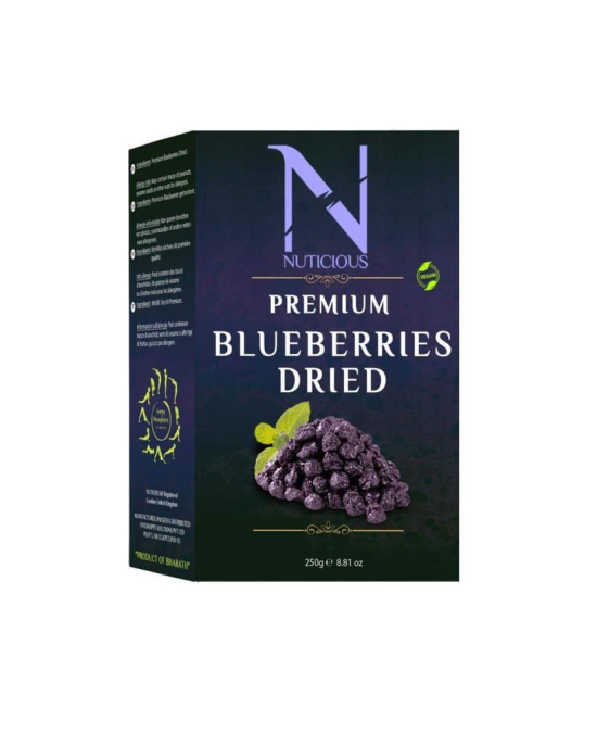 NUTICIOUS Combo Pack (Bluberries 250 GM+Cranberries 250 GM,Strawberries 250 GM)Pack of 3