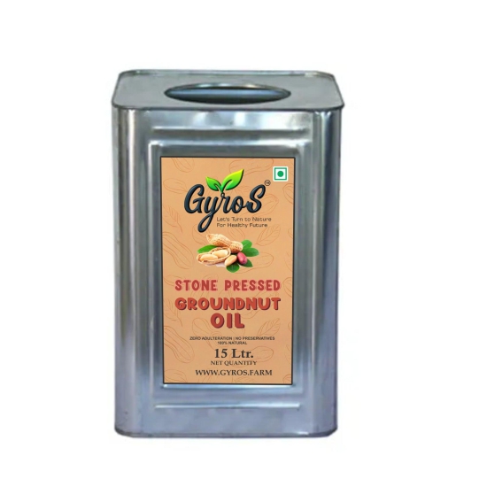 Stone Pressed Groundnut Oil-15 L