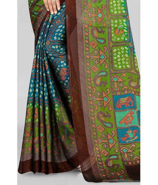 LEELAVATI - Multicolor Chiffon Saree With Blouse Piece ( Pack of 1 ) - Multicolor