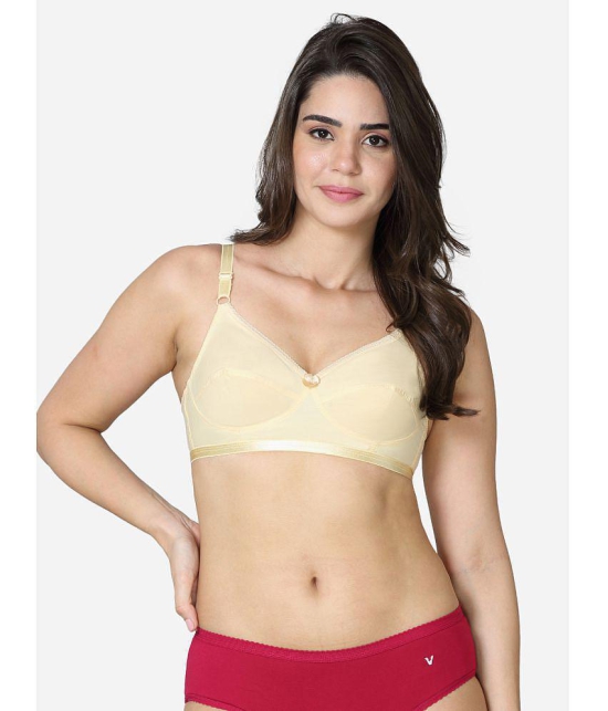 VStar - Beige Cotton Non Padded Women's Everyday Bra ( Pack of 1 ) - None