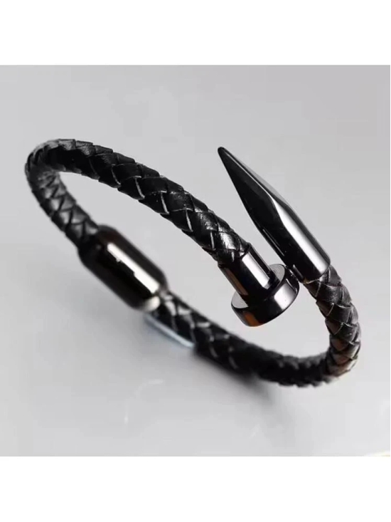 FASHION FRILL Black Bracelet ( Pack of 1 ) - None