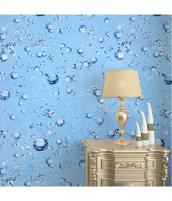 Gatih - PVC Self-Adhesive Water Bubbles PVC Wall Sticker Wallpaper ( 40 x 300 ) cm ( Pack of 1 )