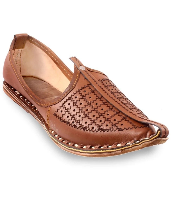 Anjaneya Creations Tan Mens Jutti - None