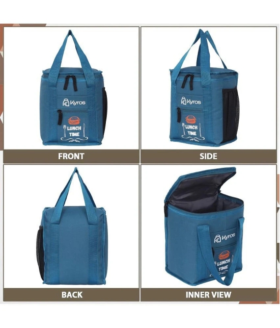 Kyros Blue Polyester Lunch Bag Pack of 1 - Blue