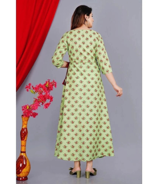 SIPET - Mint Green Rayon Womens Flared Kurti ( Pack of 1 ) - None