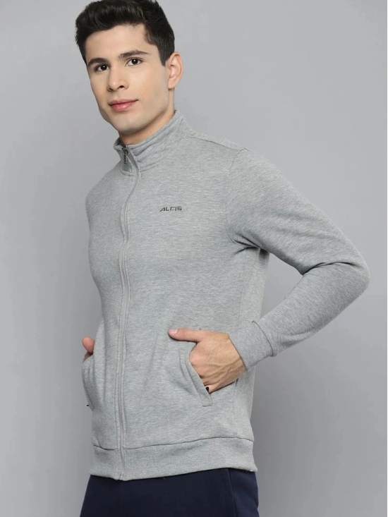 Alcis - Grey Cotton Mens Running Jacket ( Pack of 1 ) - M