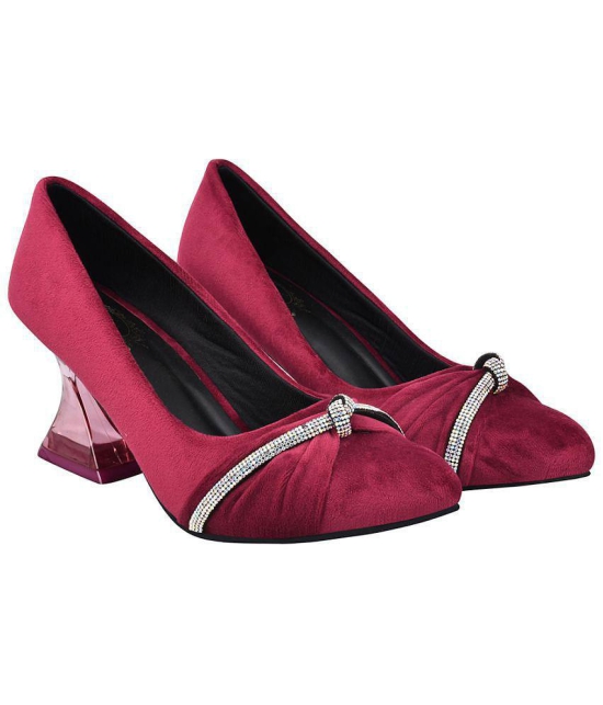 Shoetopia - Red Women''s Pumps Heels - None