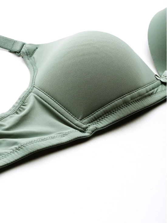 Womens Solid Lightly Padded Plunge Bra | BRA-8019-1 |-34C / 100% Polyamide