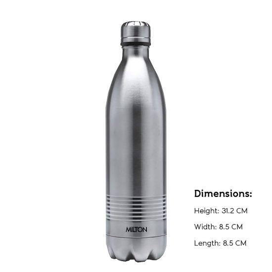 Milton Duo DLX 750 Thermosteel 24 Hours Hot and Cold Water Bottle 700 Ml (Silver)