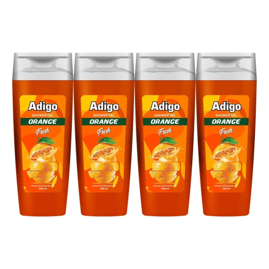 Adigo | Shower gel | Orange | Fresh 250ml (Pack Of 4)