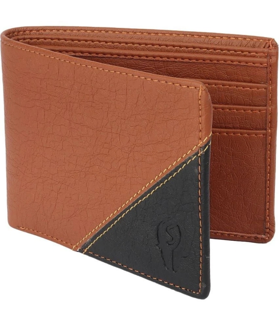 samtroh - PU Tan Mens Regular Wallet ( Pack of 1 ) - Tan