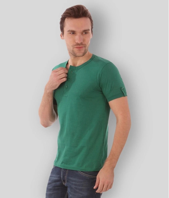 Campus Sutra - Green Cotton Regular Fit Mens T-Shirt ( Pack of 1 ) - S