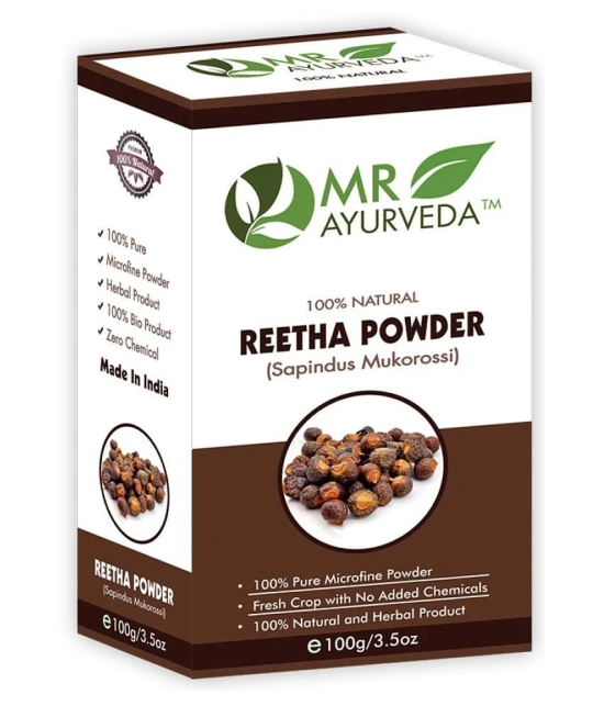 MR Ayurveda 100% Natural Reetha Powder Hair Scalp Treatment 100 g