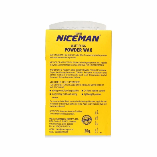 Niceman Hair Volumizing Powder Wax For Men - 20g