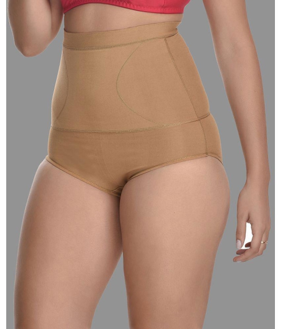 Madam - Beige Spandex Womens Shaper Brief ( Pack of 1 ) - None