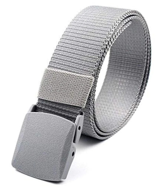 Livosorb - Grey Melange Fabric Mens Casual Belt ( Pack of 1 ) - Free Size