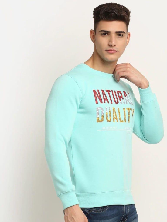 Rodamo  Men Blue Printed Sweatshirt