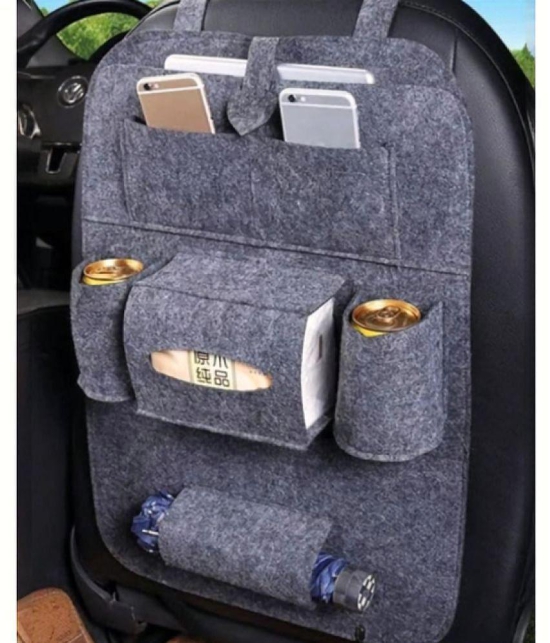 HOMETALES Multi Pocket Organizer for Front Seat Side Grey