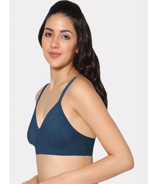 IN CARE LINGERIE Blue Polyester Lightly Padded Womens Push Up Bra ( Pack of 1 ) - None