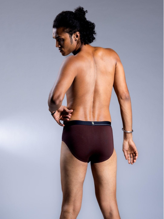 Men's Briefs - Umber-3XL