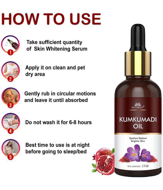 Intimify Kumkumadi Oil, for Skin Brightening, Skin Whitening, anti acne serum, 30 ml