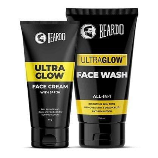 Beardo Ultraglow Face Cream & Ultraglow Facewash Combo