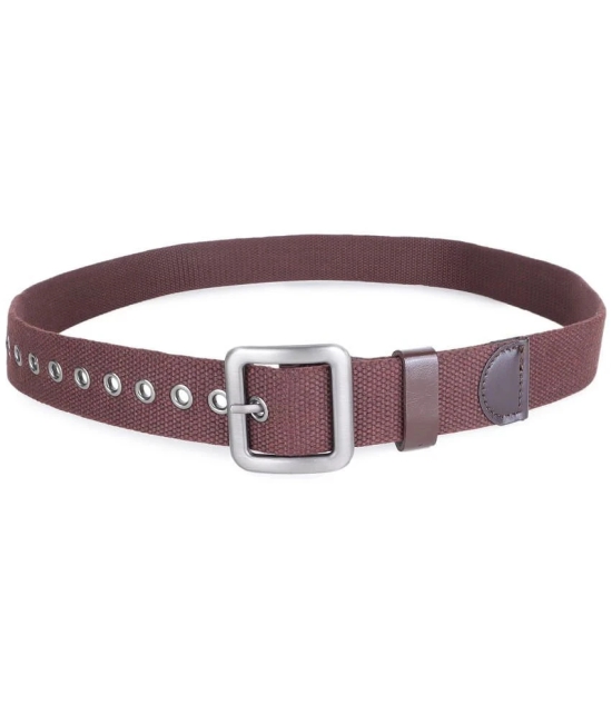 Zacharias - Brown Canvas Mens Casual Belt ( Pack of 1 ) - None