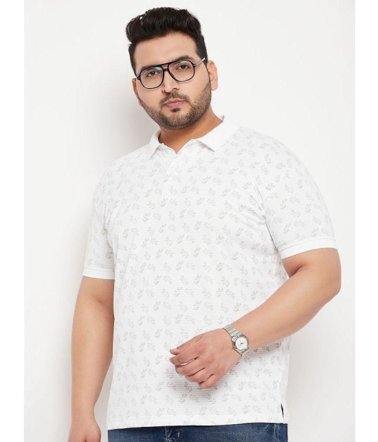 MXN - White Cotton Blend Regular Fit Mens Polo T Shirt ( Pack of 1 ) - None