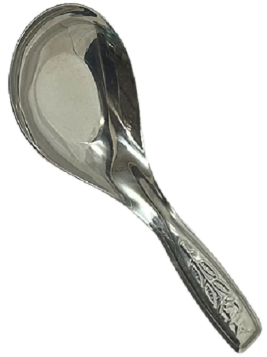 Dynore 6 Pcs Soup Spoons Stainless Steel Soup Spoon Silver ( Pack of 6 ) - Silver