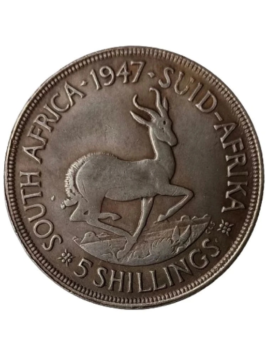 Extremely Rare King George VI South Africa 5 Shillings 1947 Modern Coin - Hard to Find