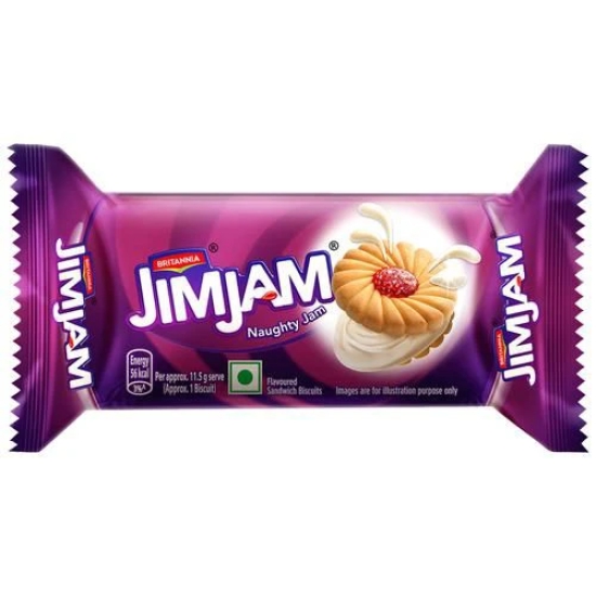 Britannia Jimjam Cream Biscuits, 57 g