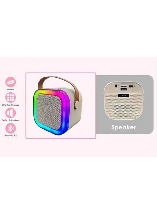 GLOWELL Bluetooth Speaker 6 W Bluetooth Speaker Bluetooth v5.0 with USB Playback Time 10 hrs Pink - Pink