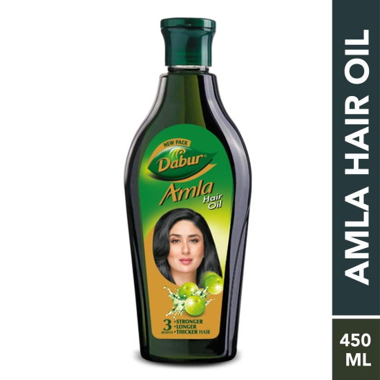 Dabur Amla Hair Oil - For Strong, Long And Thick Hair - 450Ml & Dabur Meswak Toothpaste - 200G (Pack Of 2)