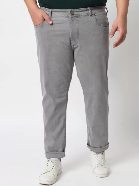 Men Slim Mid Rise Grey Jeans