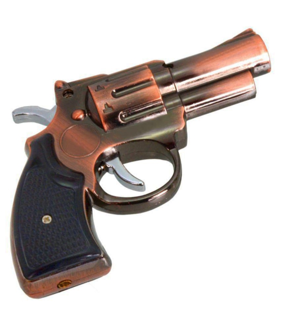 Jm Aluminium Gun Lighter Cigarette Lighter - Brown