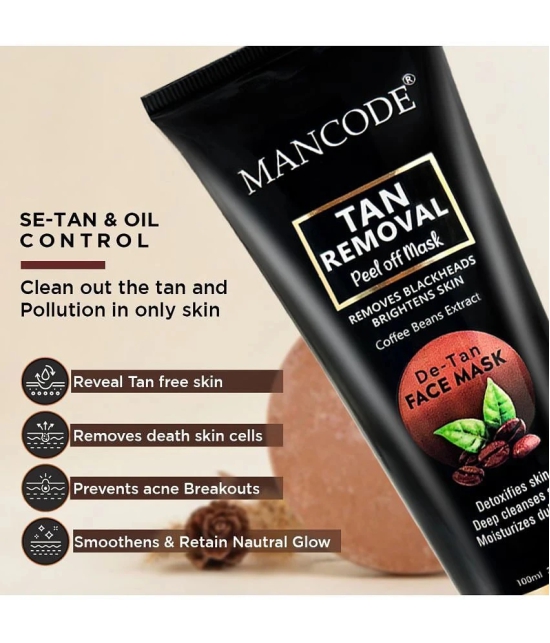 Mancode - Tan Removal Peel Off Mask For All Skin Type ( Pack of 1 )