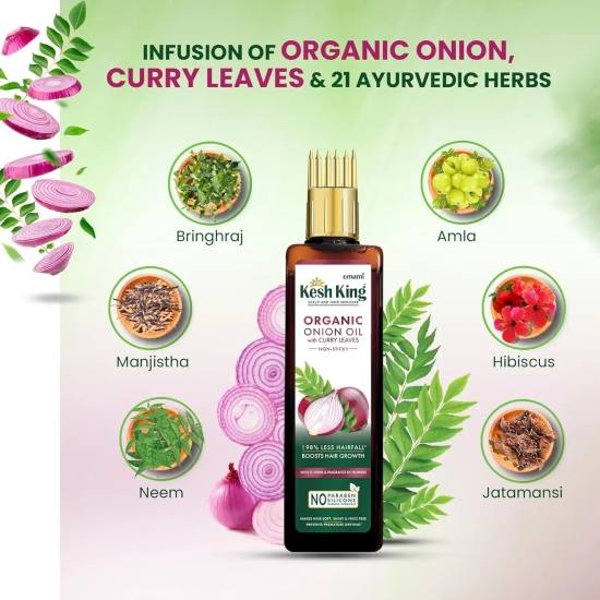 Kesh King Ayurvedic Onion Oil with 21 Herbs 200ml