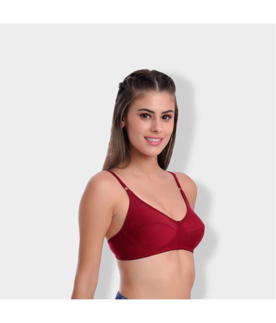 ICONIC ME Multicolor Cotton Lightly Padded Womens T-Shirt Bra ( Pack of 6 ) - None