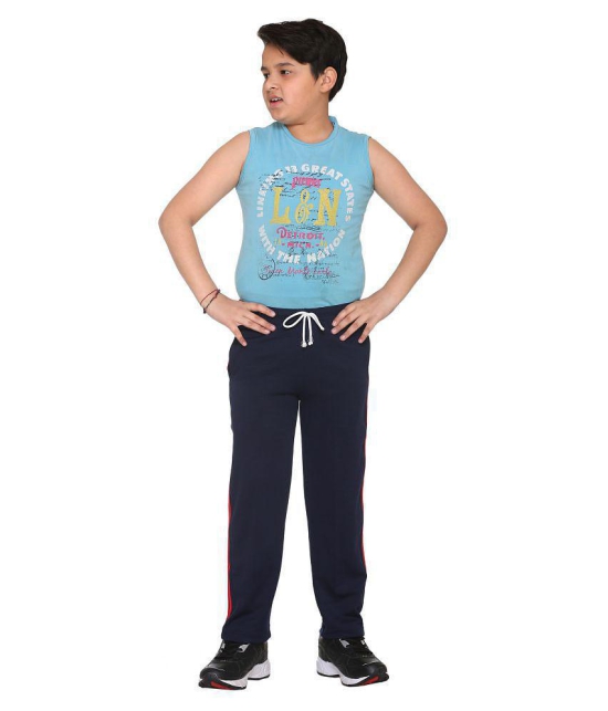 Vimal Jonney Navy Blue Cotton Blended Trackpant For Boys - 2-3 Years