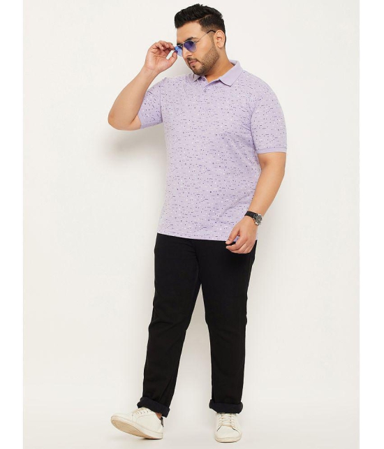 MXN - Lavender Cotton Blend Regular Fit Men''s Polo T Shirt ( Pack of 1 ) - None