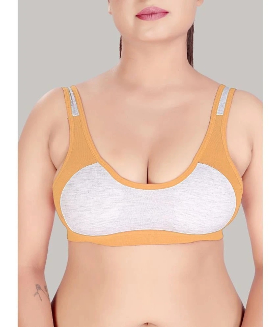 HAYA Beige Cotton Non Padded Womens Everyday Bra ( Pack of 1 ) - None