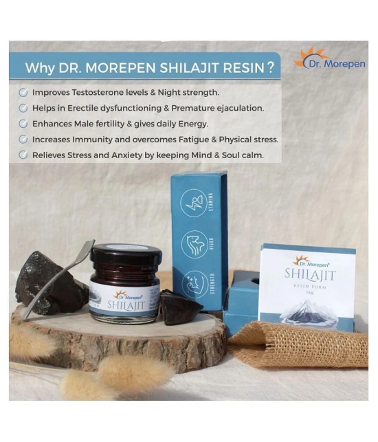 Dr.Morepen Shilajit Resin, Ayuredic Energy Booster Paste 15gm (Pack Of 1)