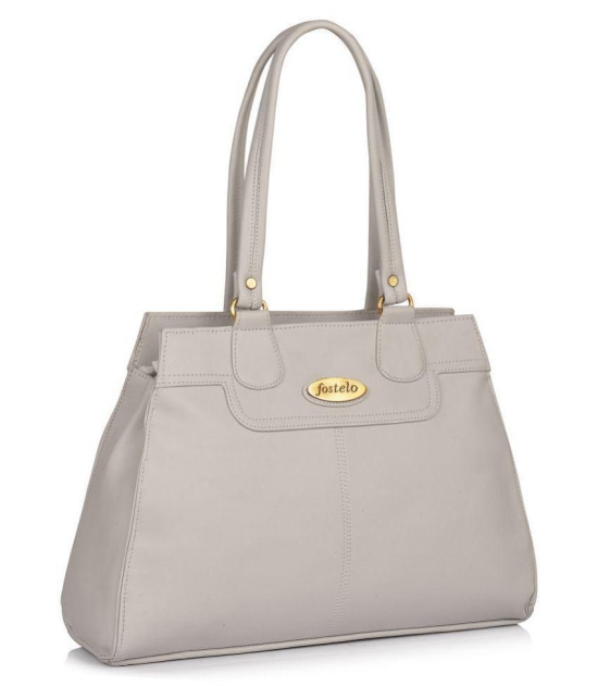 Fostelo - Grey PU Shoulder Bag - Gray