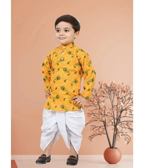 Arshia Fashions Yellow Cotton Blend Boys ( Pack of 1 ) - None