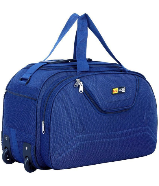 AXEN BAGS - Blue Polyester Duffle Trolley - Onesize