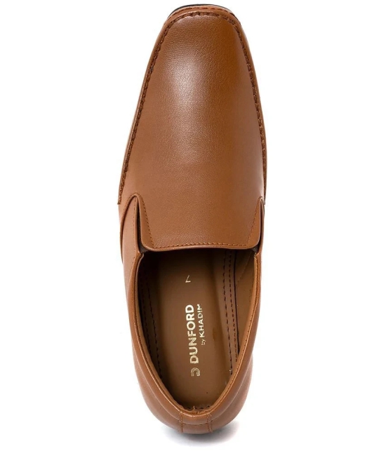 KHADIM - Brown Mens Slip On Formal Shoes - None