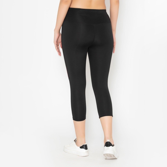 Women's Gym Capri - Black Black L