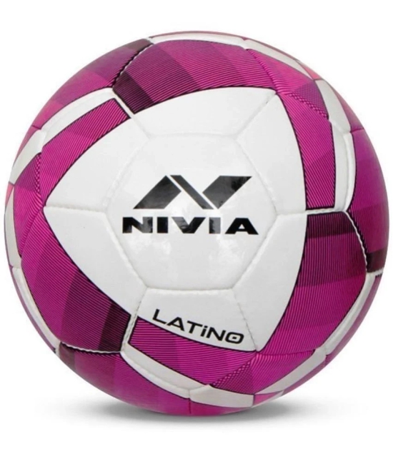 Nivia Pink PU Football ( Pack of 1 ) - 4